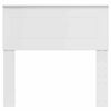 vidaXL Cabeceira Branco Brilhante 75 cm Madeira processada