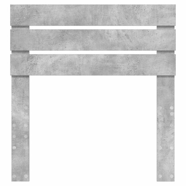 vidaXL Cabeceira Cinzento 90 cm Madeira processada