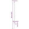 vidaXL Postes de Cerca Manual 88 pcs Prateado 180 cm Aço