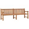 vidaXL Banco de jardim 228 cm madeira de teca maci&ccedil;a