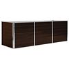 vidaXL Canteiro elevado de jardim a&ccedil;o galvanizado 240x80x77cm castanho