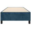 vidaXL Estrutura de cama com molas 80x200 cm veludo azul-escuro