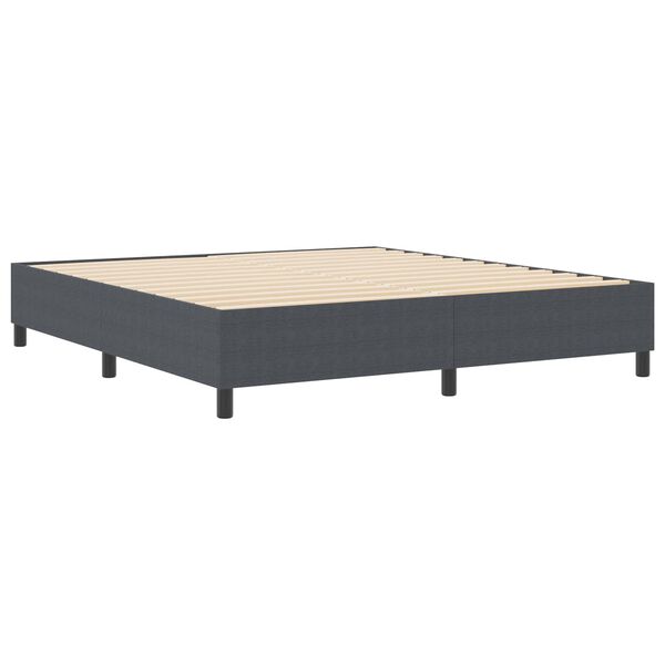 vidaXL Estrado de cama plataforma Cinza Escuro 180 x 200 cm