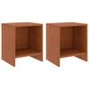 vidaXL Mesas de cabeceira 2 pcs 35x30x40 cm pinho maci&ccedil;o castanho mel