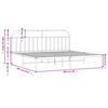 vidaXL Estrutura de cama com cabeceira 193x203 cm metal preto