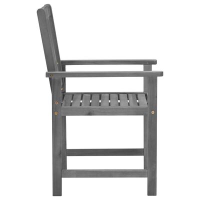 vidaXL Cadeiras de jardim com almofadões 2 pcs acácia maciça cinza