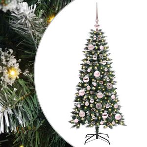 vidaXL &Aacute;rvore de Natal Artificial Verde 120 cm PVC, Pl&aacute;stico e A&ccedil;o