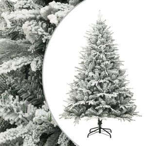 vidaXL &Aacute;rvore de Natal artificial com neve 150 cm PVC e PE verde