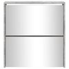 vidaXL Sapateira c/ espelho 2 divis&oacute;rias 63x17x67 cm cinza cimento