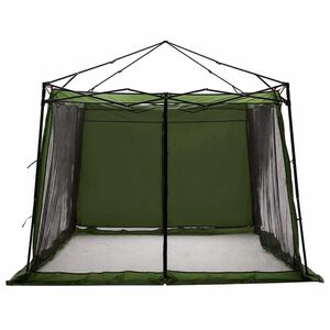 vidaXL Tenda interior com telhado Verde 303 x 303 x 196 cm tafet&aacute;
