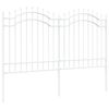 vidaXL Cerca para Jardim WOERDEN 240 x 165 cm Branco