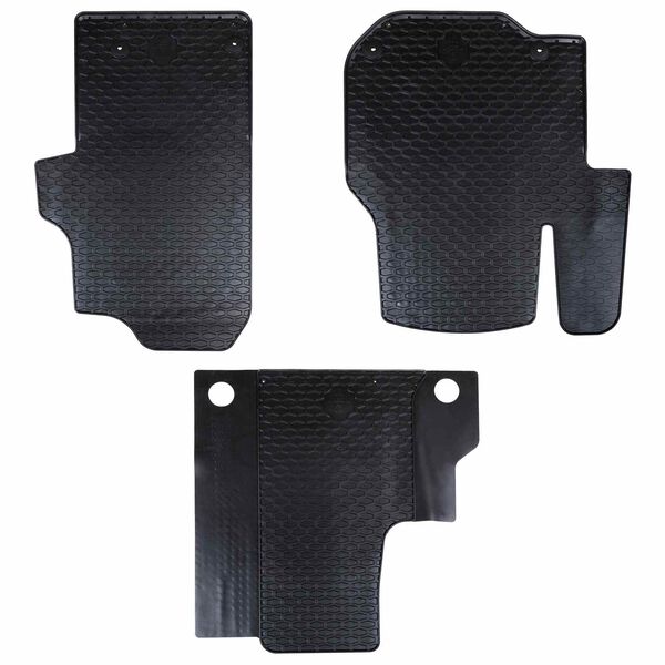 vidaXL Tapete de carro 3 pcs Preto VW CRAFTER , TGE TPE