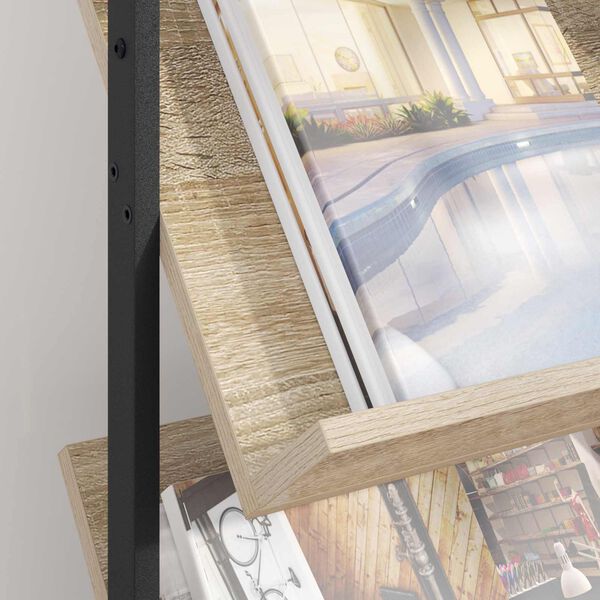 vidaXL Estante de Revistas Carvalho Sonoma 68 x 40 x 123.5 cm