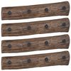vidaXL Cabide Castanho 50 x 8 x 12 cm Madeira Refor&ccedil;ada S&oacute;lida