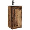 vidaXL Gabinete de banheiro com pia Madeira antiga 42 x 40 x 84,5 cm