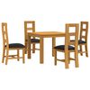 vidaXL Conjunto de sala de jantar 5 unid. Preto
