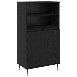 vidaXL Buff&ecirc; Preto 60 x 36 x 110 cm Derivados de Madeira