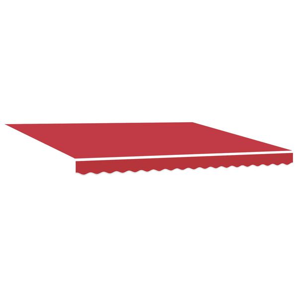 vidaXL Tecido de substituição para toldo Vermelho 380 x 295 cm