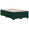 vidaXL Estrutura de cama com colch&atilde;o verde escuro 120x190 cm Veludo