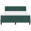 vidaXL Cama Box com colch&atilde;o Verde-escuro 140 x 200 cm Veludo