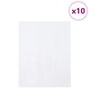 vidaXL Azulejo Retangular 10 pcs Branco 29 x 23 x 0,08 cm