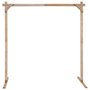 vidaXL Arco de Casamento Marrom Claro 225 x 95 x 226 cm