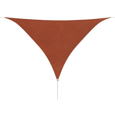 vidaXL Guarda-Sol tecido Oxford triangular 5x5x5 m terracotta