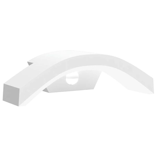 vidaXL Candeeiro parede LED exterior c/ sensor alum&iacute;nio fundido branco