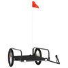 vidaXL Reboque para bicicleta 135x70x37 cm ferro preto