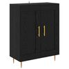 vidaXL Buffet Carvalho Preto 69,5 x 34 x 90 cm