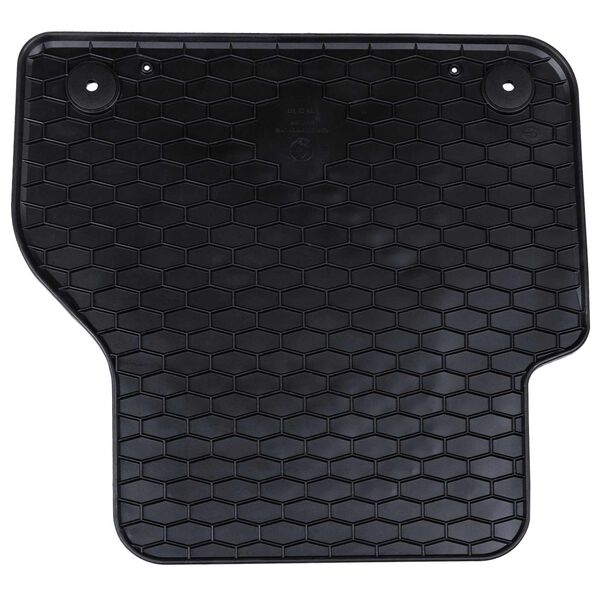 vidaXL Tapete de carro 4 pcs Preto Borracha