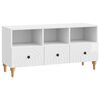 vidaXL Gabinete para TV Branco Alto Brilho 102 x 34,5 x 50 cm