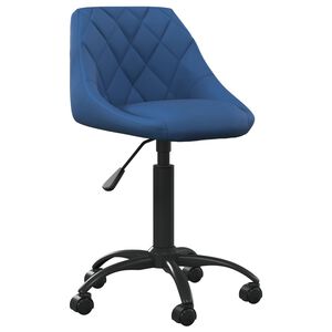 vidaXL Cadeira de escrit&oacute;rio veludo azul