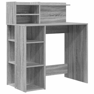 vidaXL Mesa Cinza Sonoma Derivados de Madeira 90 x 48 x 101,5 cm