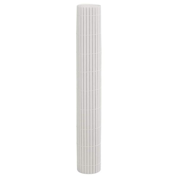 vidaXL Cerca de jardim dupla face branco 1,8x5 m PVC