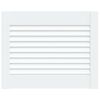 vidaXL Porta de arm&aacute;rio 4 pcs design de persiana pinho maci&ccedil;o branco