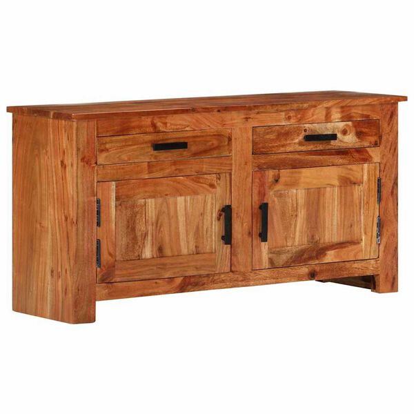 vidaXL Buffet Castanho 100 x 30 x 50 cm Madeira de ac&aacute;cia maci&ccedil;a