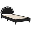 vidaXL Estrutura de Cama Infantil com Cabeceira Preto 90 x 200 cm