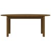 vidaXL Mesa de centro 110x55x45 cm pinho maci&ccedil;o castanho mel