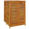 vidaXL Caixa de arruma&ccedil;&atilde;o para jardim 70x87x104 cm ac&aacute;cia maci&ccedil;a