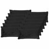 vidaXL Capa almofada 12 unid. HOUTEN Preto 40 x 80 cm Flanela