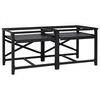 vidaXL Pedestal para M&aacute;quina de Lavar 2 pcs Preto 120 x 56 x 52 cm A&ccedil;o