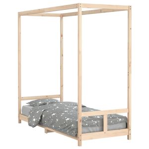 vidaXL Estrutura de cama infantil 80x200 cm madeira de pinho maci&ccedil;a
