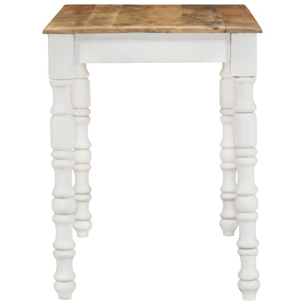 vidaXL Mesa de jantar 110x60x76 cm madeira de mangueira maci&ccedil;a