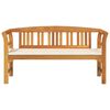 vidaXL Banco de Rosa Natural 157 x 46 x 82,5 cm