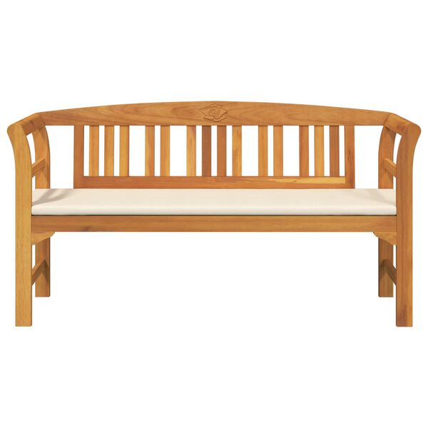 vidaXL Banco de Rosa Natural 157 x 46 x 82,5 cm