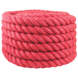 vidaXL Corda de Juta 40 mm Vermelho 100% juta Tossa
