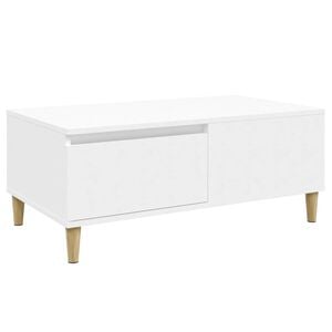 vidaXL Mesa de centro 90x50x36,5 cm derivados de madeira branco