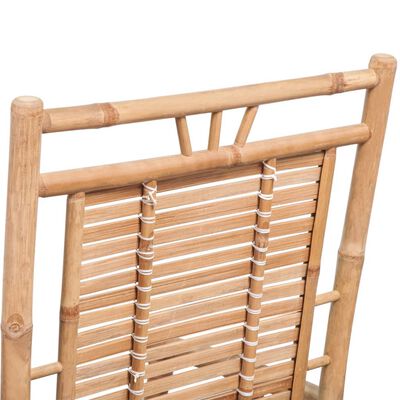vidaXL Cadeira de balanço de bambu