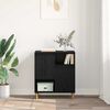 vidaXL Buffet Carvalho preto 35 x 60 x 70 cm Madeira processada